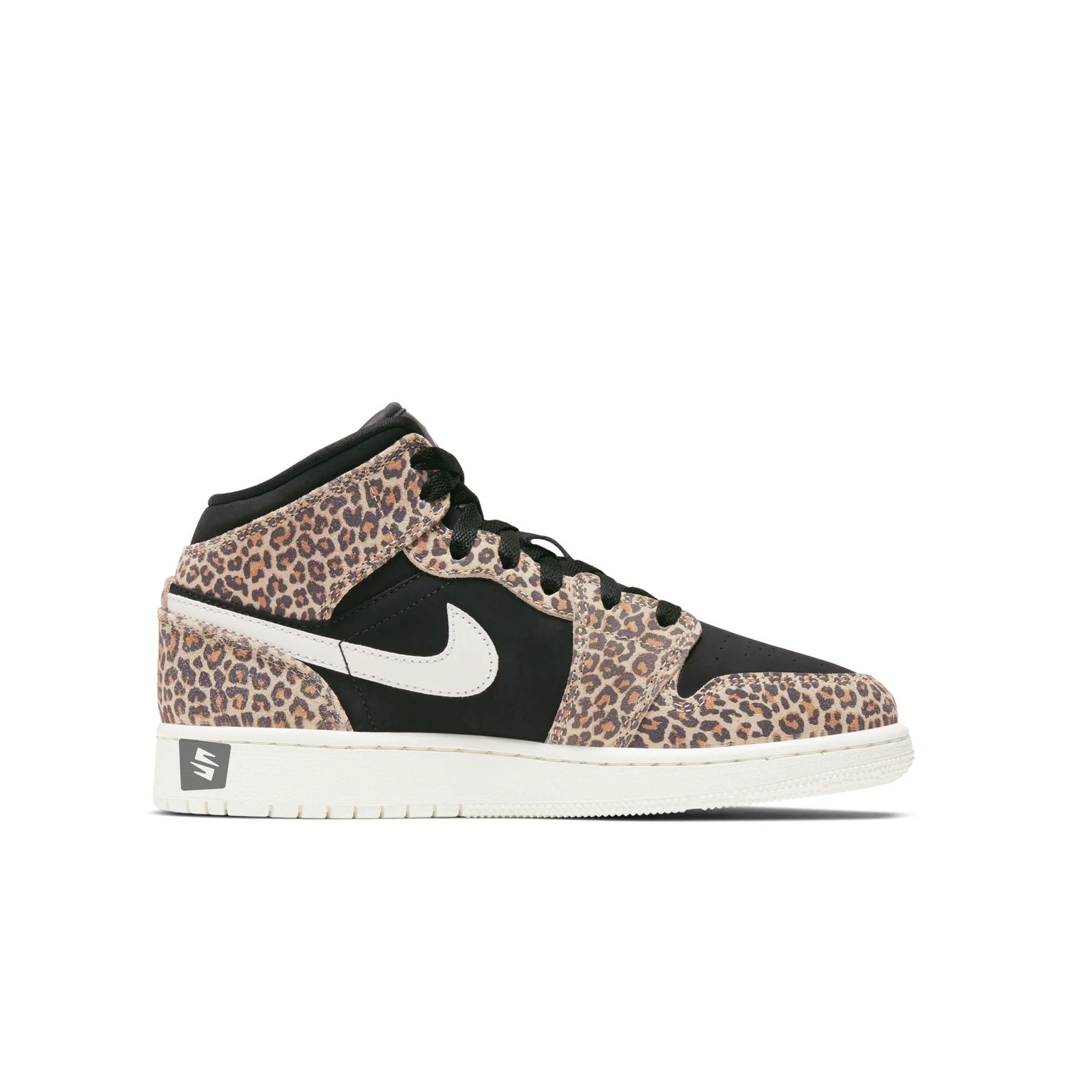 Sneakers og sko Jordan Air Jordan 1 Mid SE "Leopard" GS Brun | BQ6931-021, 0