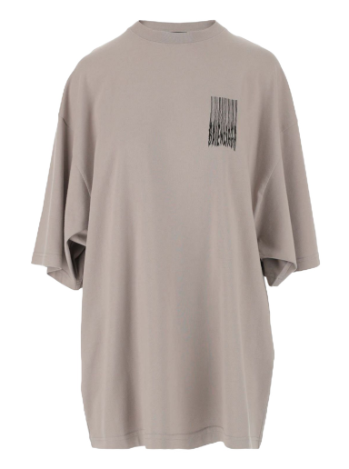 T-shirt Balenciaga Wide Fit Barcode T-Shirt Grå | 661715TKVE58174