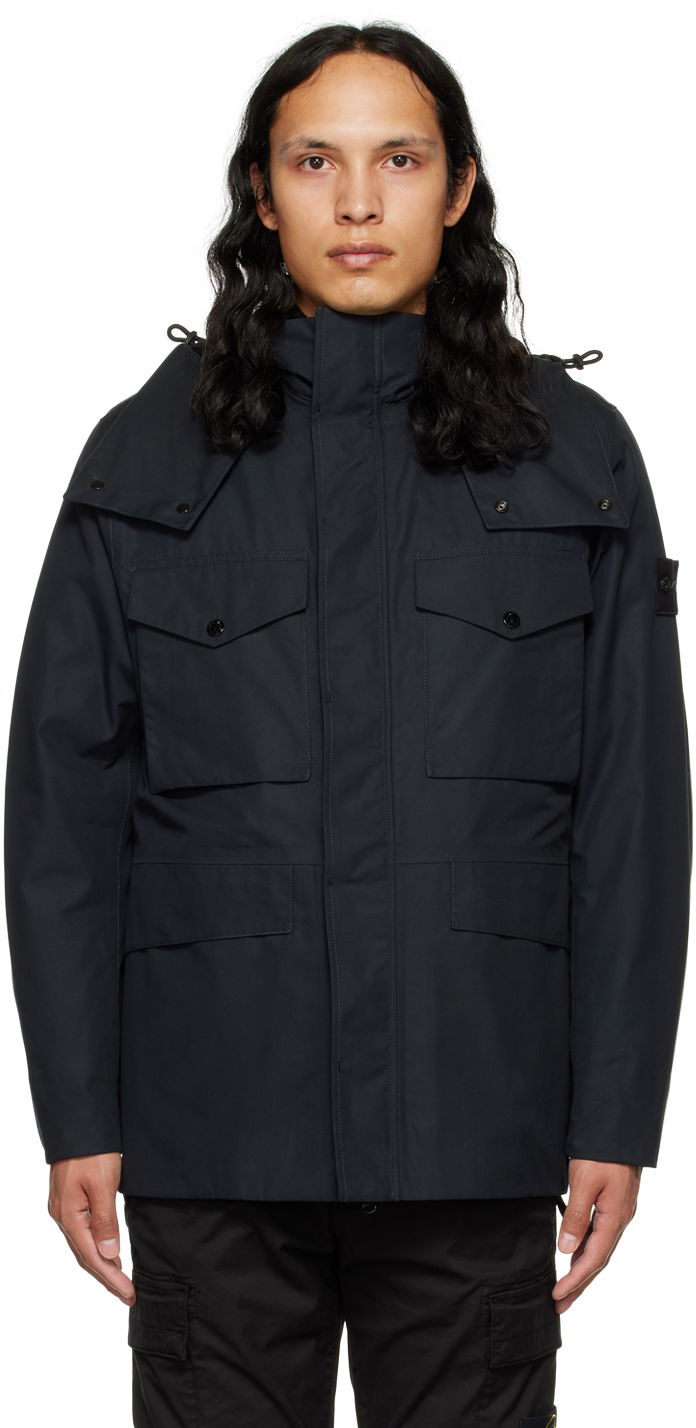 Puffer jakke Stone Island Ghost Piece Down Jacket Sort | 7715437F1, 0