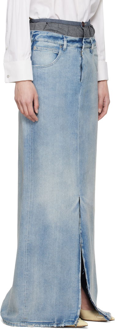Nederdel Maison Margiela Maison Margiela Blue 'Anonymity Of The Lining' Denim Maxi Skirt Blå | S51MI0006 S30383, 1