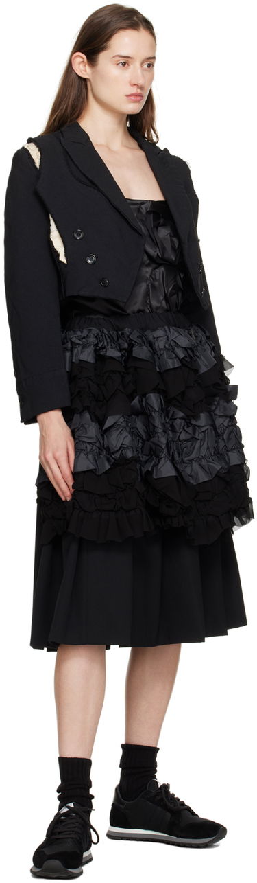 Nederdel Comme des Garçons Comme des Garçons Layered Midi Skirt Sort | RL-S008-051, 3