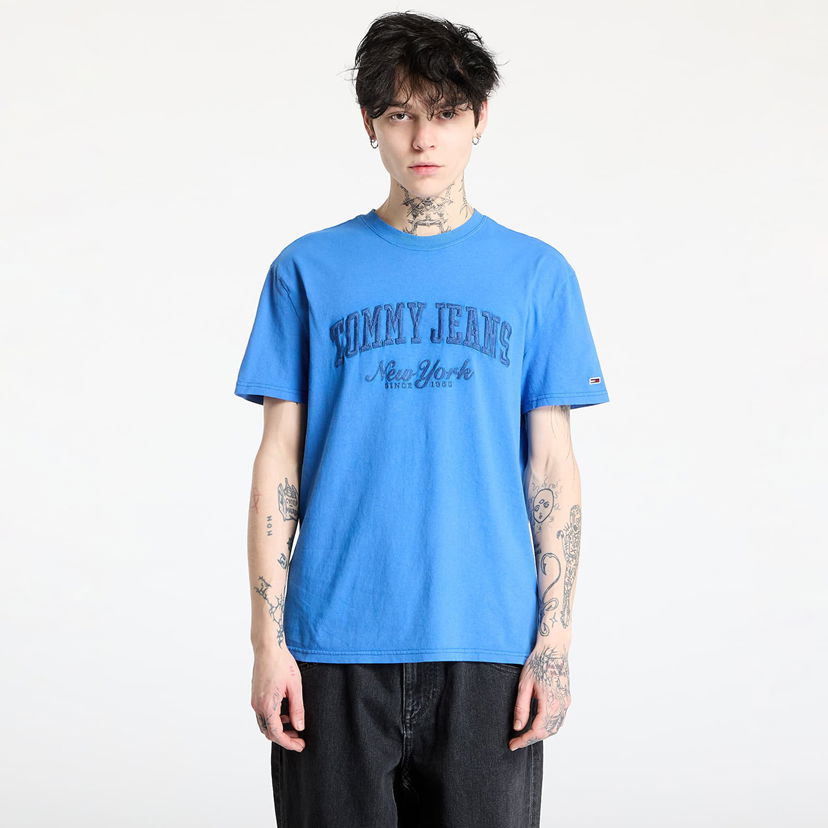 T-shirt Tommy Hilfiger Tommy Jeans Regular Vintage Graphic T-Shirt Blå | DM0DM20356 C6E