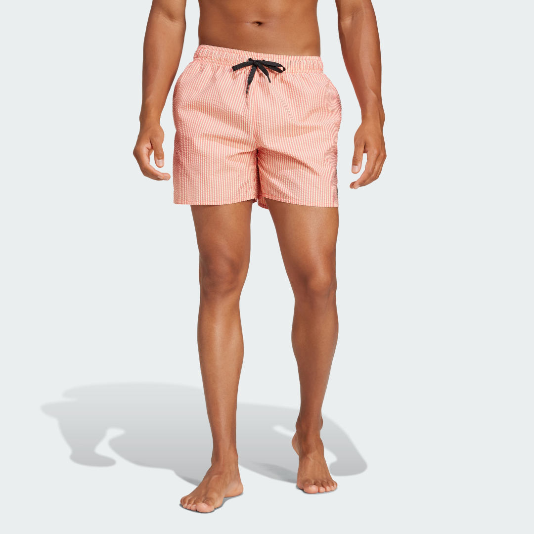 Badetøj adidas Performance Stripey Classics Short Length Swim Shorts Orange | JI9203, 0