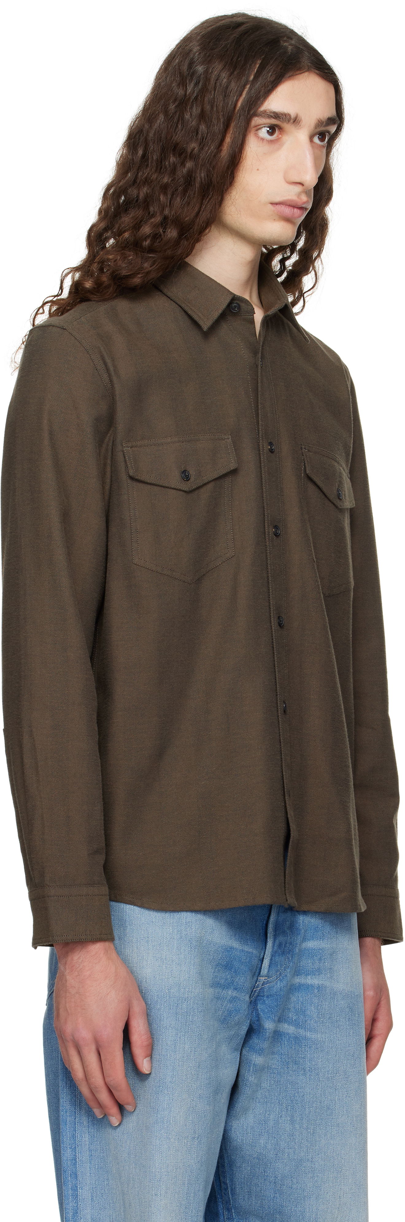 Skjorte BOSS Hugo Flap Pocket Shirt Grøn | 50545396, 1