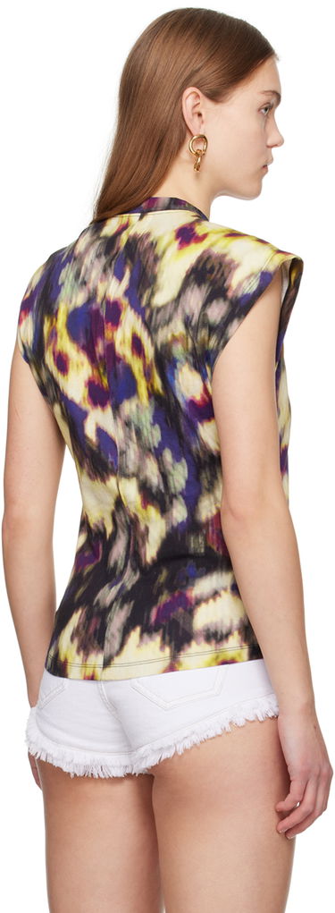 Tanktop Isabel Marant Étoile Etoile Nayda Abstract-Print T-Shirt Flerfarvet | 24PTS0175FA-B1N05E, 2