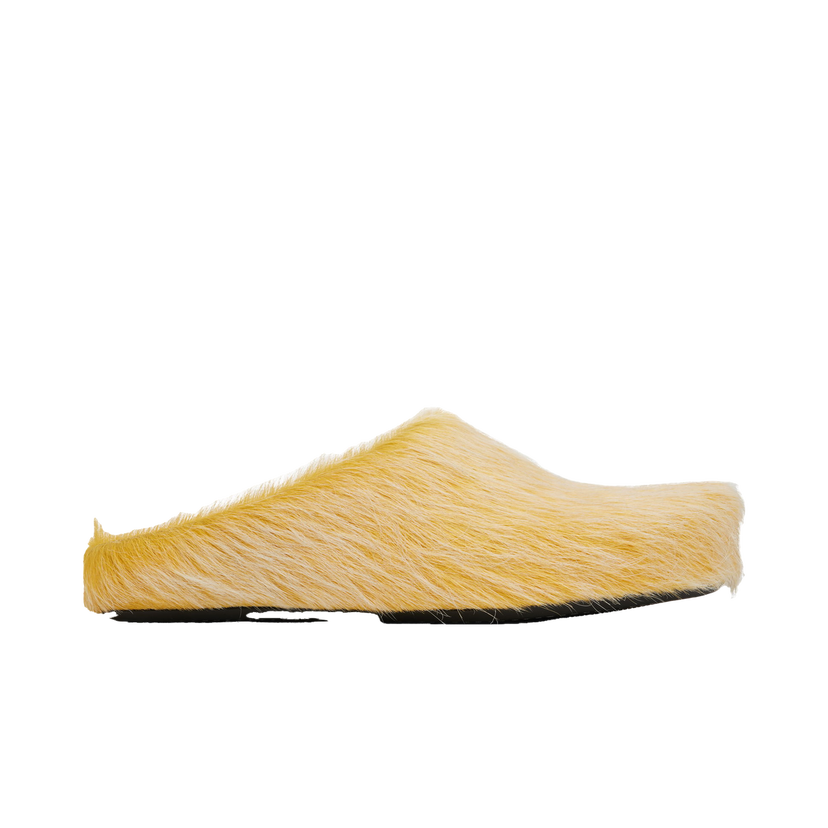 Sneakers og sko Marni Long Hair Calfskin Fussbett Slip-on Loafers Gul | SBMR000600 P8006