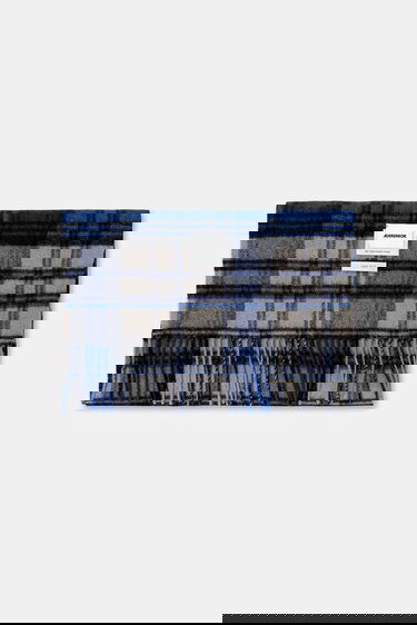 Tørklæde ADER ERROR Plaid Muffler Scarf Blå | BMADFWAC0401BL, 3