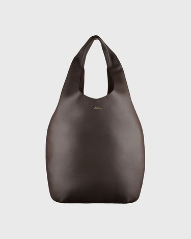 Skuldertaske A.P.C. A.P.C. Le Neige Leather Shoulder Bag Brun | PXCBC-F67008-CAV, 1