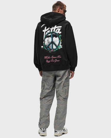 Sweatshirt Patta Xerox Peace Boxy Hooded Sweater Sort | POC-AW24-2000-325-0300-001, 1