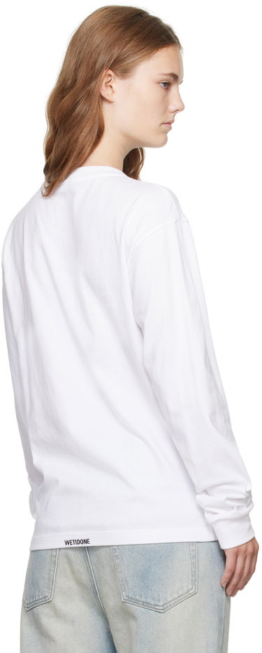 T-shirt We11done Pearl Bear Long Sleeve T-Shirt Hvid | WD-TT2-24-781-U-WH, 2