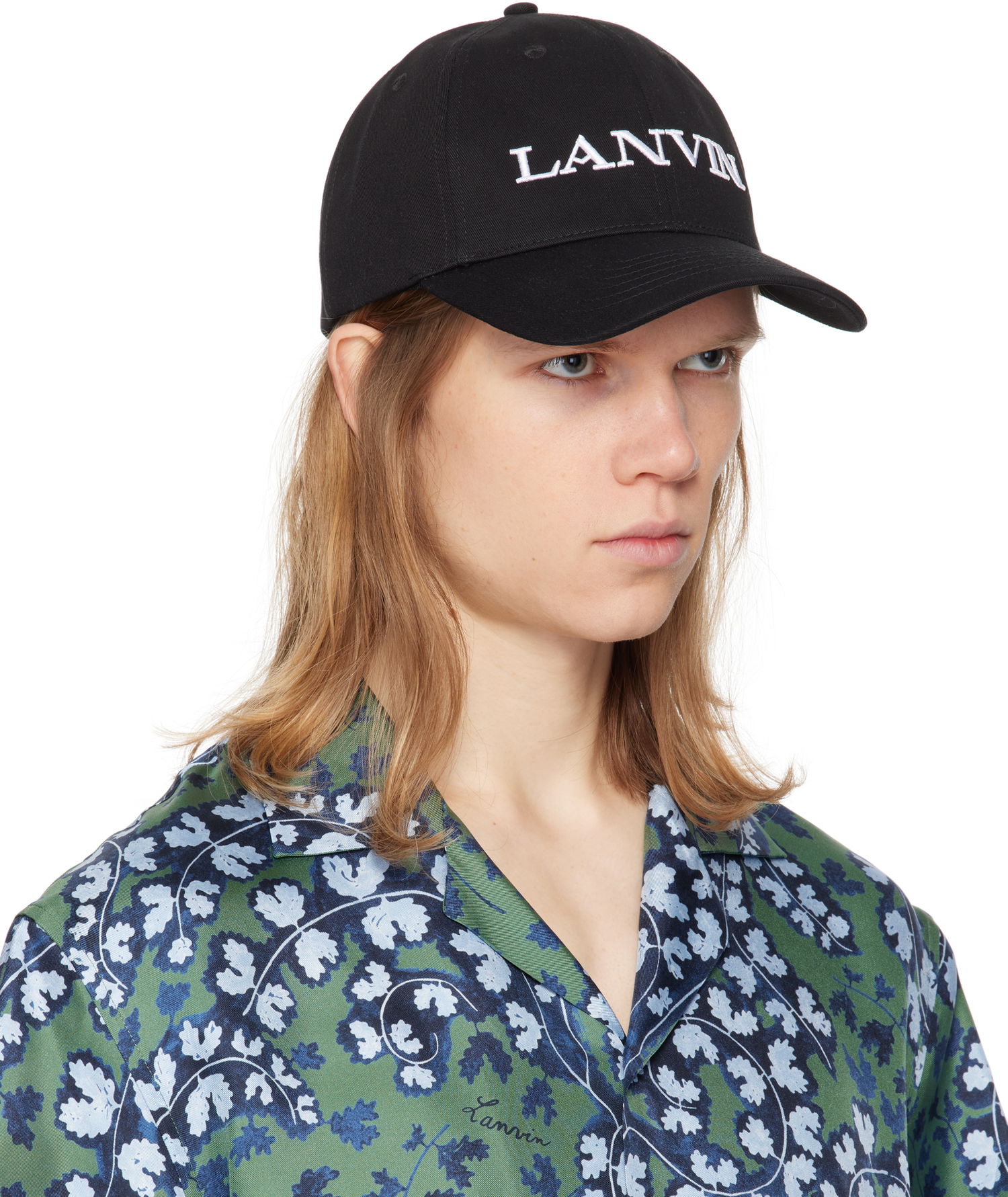 Kasket LANVIN Lanvin Embroidered Cotton Baseball Cap Sort | AM-HAWCA1-1CLO-P25, 1