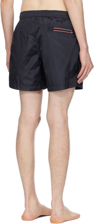 Badetøj Moncler Moncler Logo Patch Swim Shorts Sort | K10912C0000353326, 2