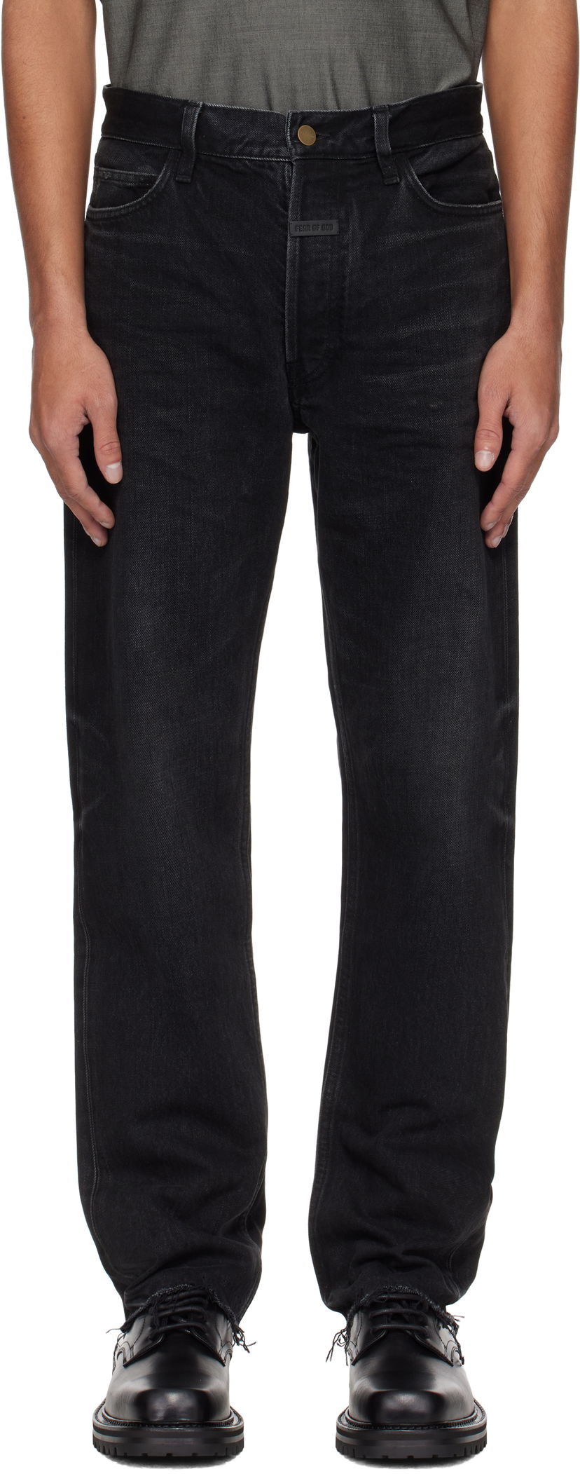 Jeans Fear of God Fear of God Classic 5 Pocket Jeans Sort | FGE240-408DNM