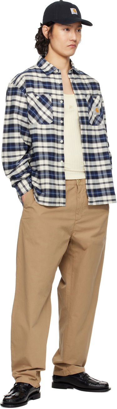 Skjorte Carhartt WIP Carhartt WIP Tarbell Check Button-Down Shirt Blå | I034545, 3