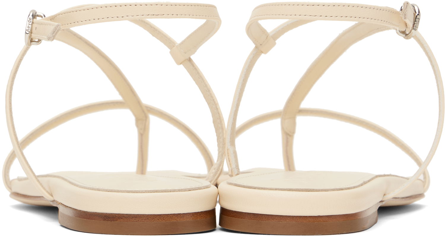 Tilbehør Aeyde Aeyde Ella Leather Toe-Post Sandals Beige | A11-FS-BERS8MFL-0121-100-007, 1