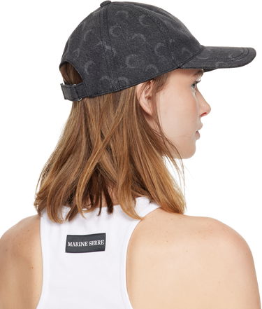 Kasket Marine Serre Moon Laser Denim Baseball Cap Grå | UHG048ACDEN0006, 2