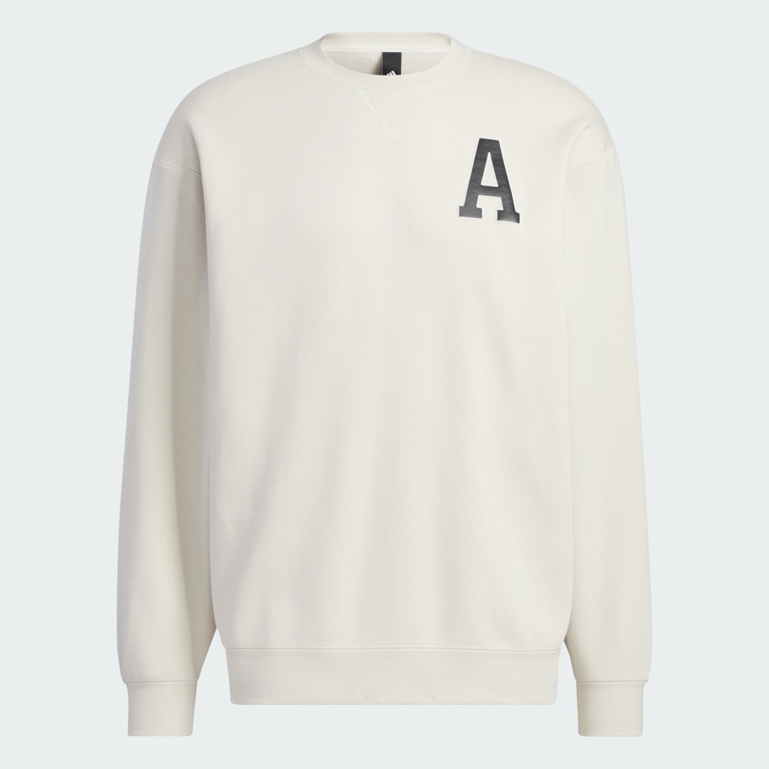 Sweater adidas Performance Men's Fleece Graphic Crewneck Sweatshirt Beige | IB2724, 1