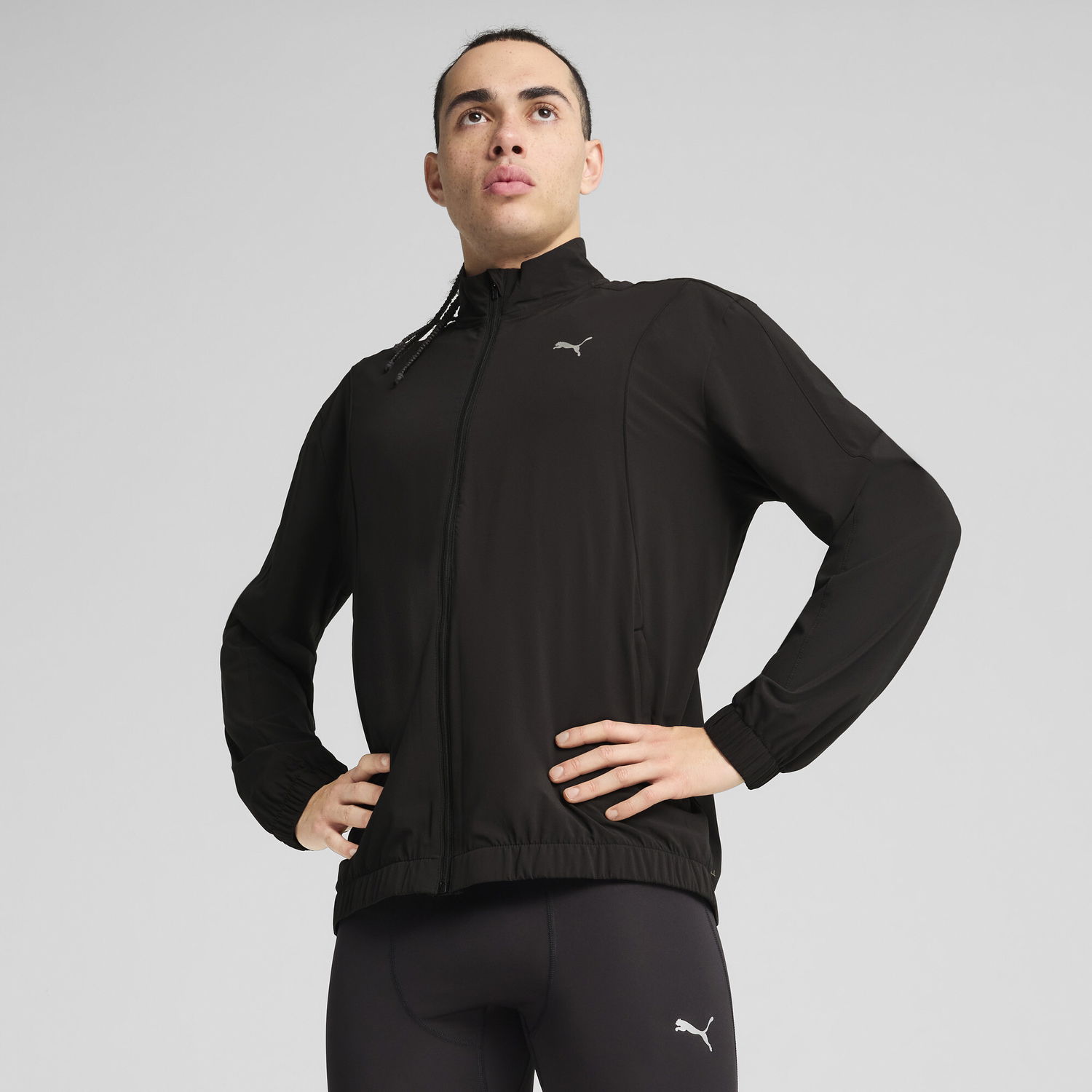 Vindjakke Puma VELOCITY Woven Running Jacket Sort | 526607_01, 0