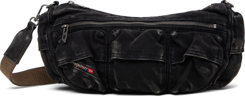 Skuldertaske Diesel Multi-Pocket Crossbody Bag Sort | X10220 P4485