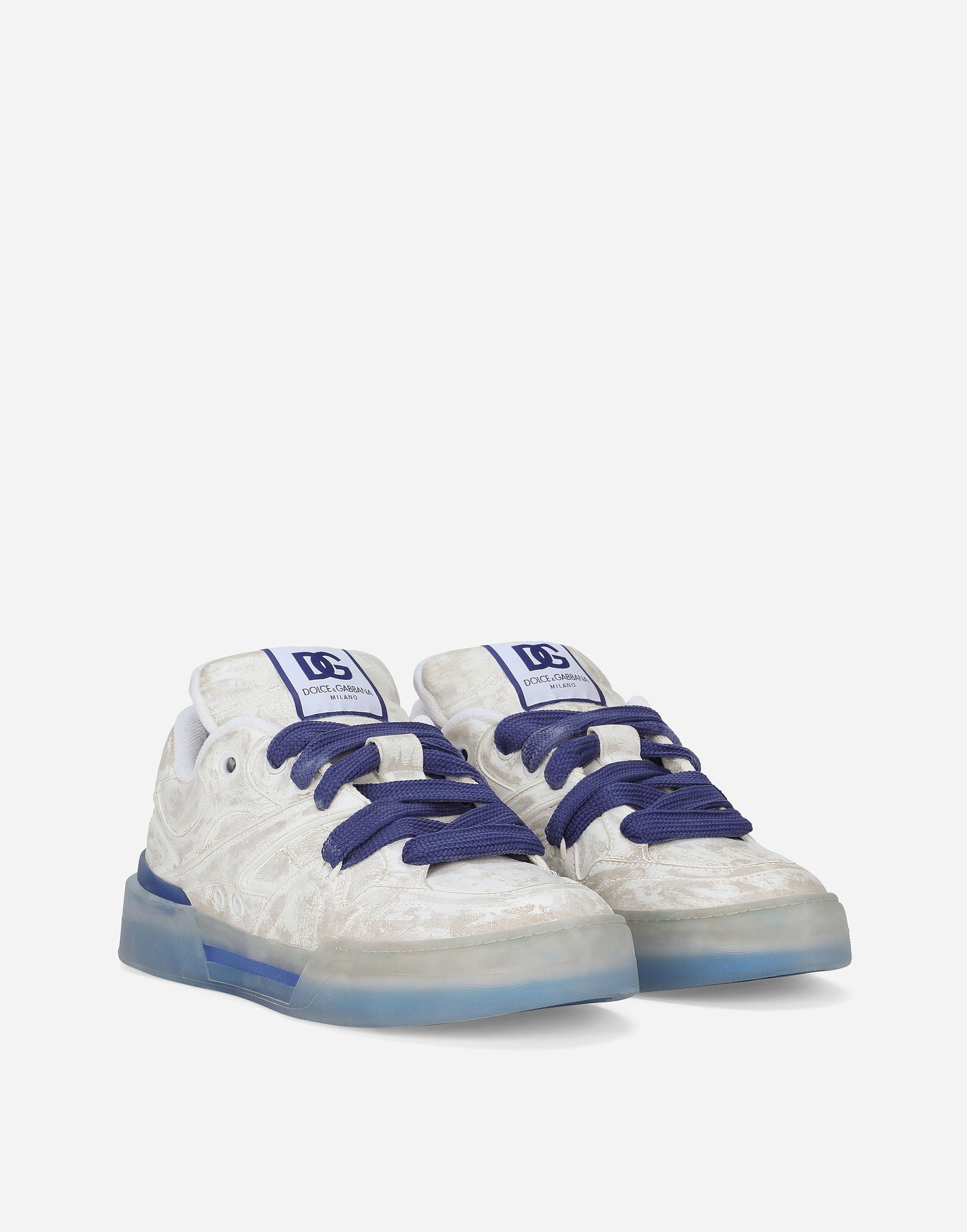 Sneakers og sko Dolce & Gabbana Leather New Roma Hvid | CS2211AR75289527, 1
