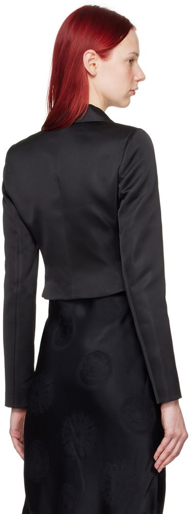 Jakke Coperni Coperni Cropped Satin Blazer Sort | COPV54828, 2