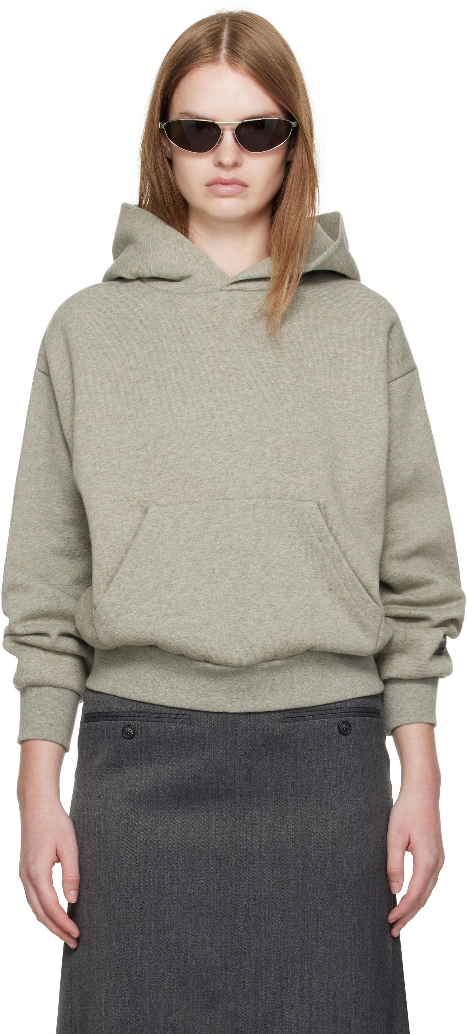 Sweatshirt Fear of God ESSENTIALS Classic Fit Hoodie Grå | 192SP255545FW, 0