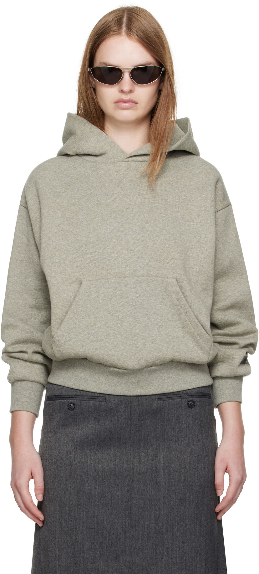 Sweatshirt Fear of God ESSENTIALS Classic Fit Hoodie Grå | 192SP255545FW