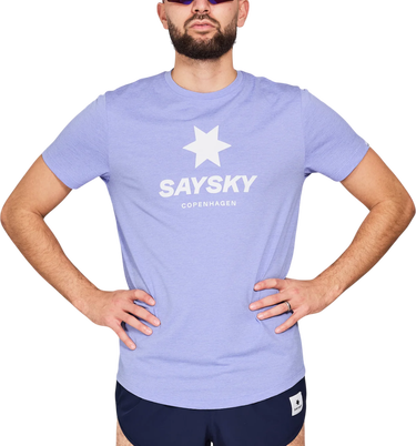 T-shirt Saysky Saysky Logo Combat Pro T-Shirt Blå | nmrss30c7008, 0