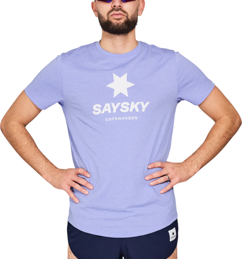 T-shirt Saysky Saysky Logo Combat Pro T-Shirt Blå | nmrss30c7008