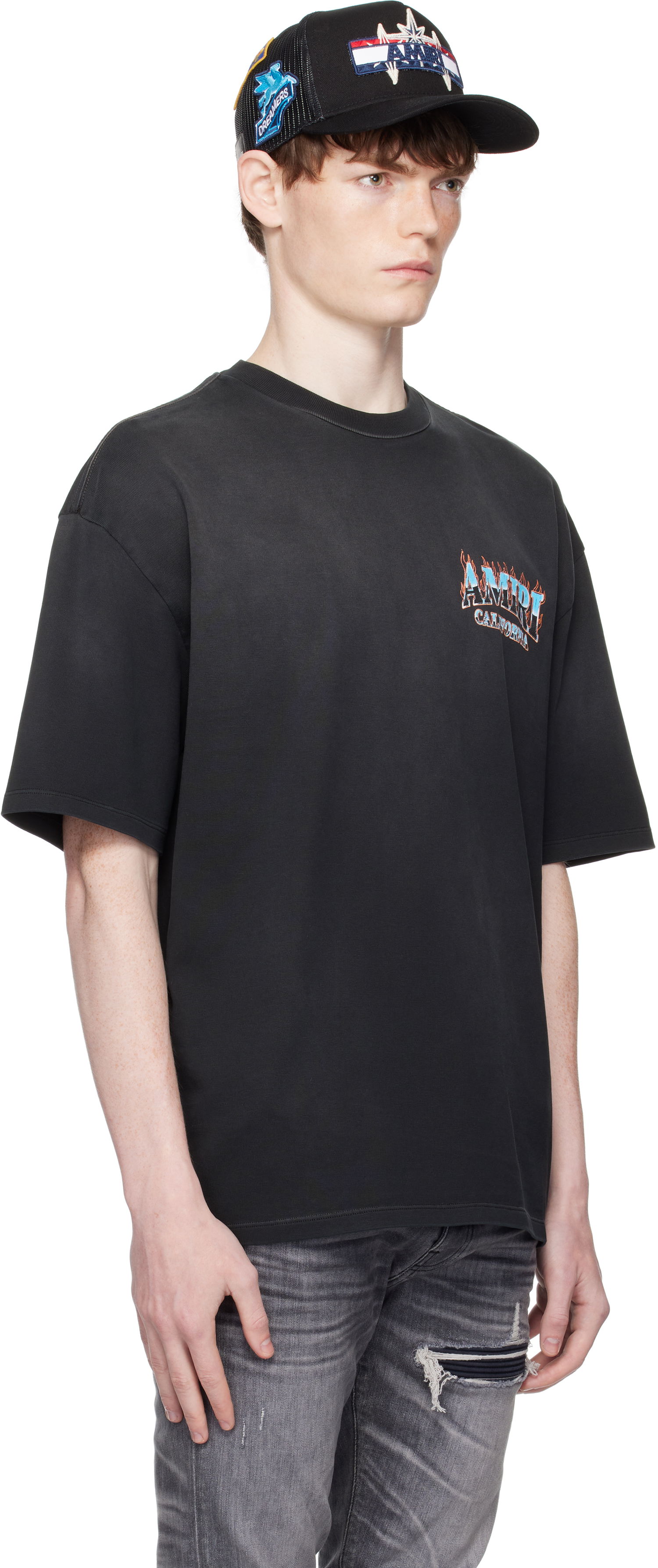 T-shirt AMIRI AMIRI Sunny Place Oversized T-Shirt Sort | AMJYTE1210, 1