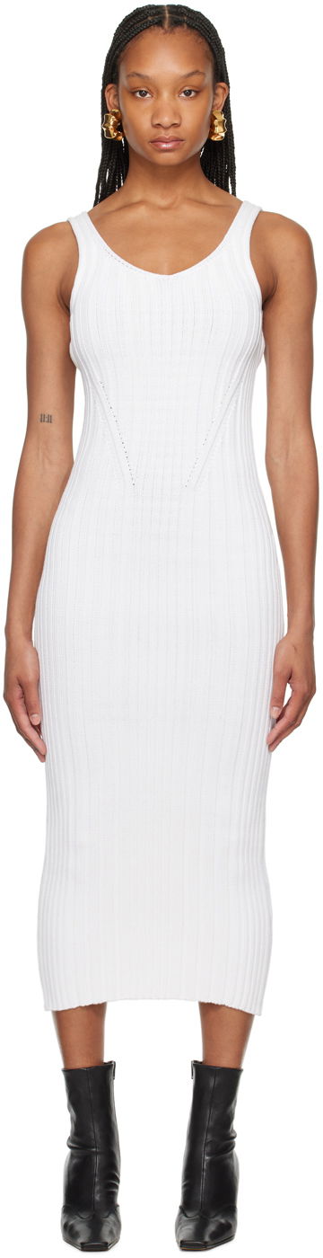 Kjole Khaite 'The Ottilie' Midi Dress Hvid | 9525114