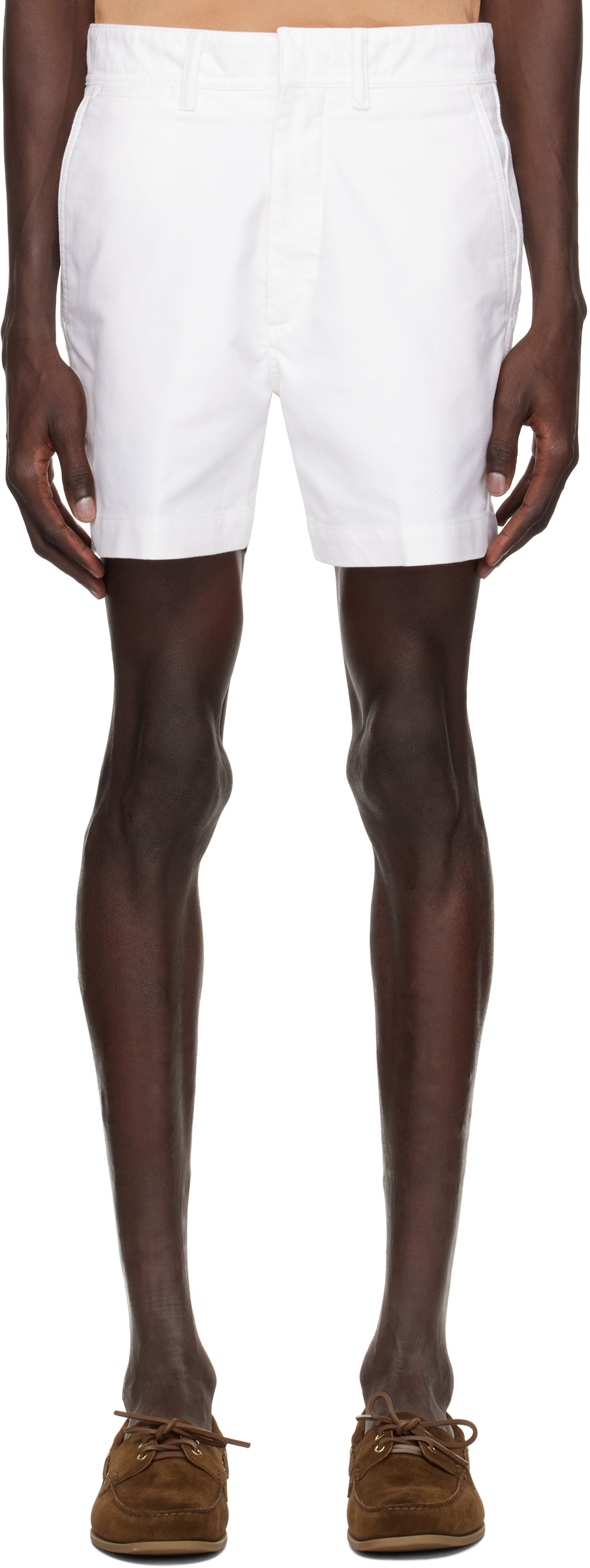 Shorts Tom Ford TOM FORD Cotton Satin Tailored Shorts Hvid | SSL002-FMC171S25, 0