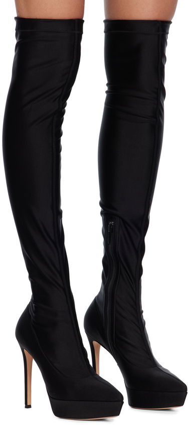 Sneakers og sko Gianvito Rossi Platform Over-The-Knee Boots Sort | G80236.85RIC.CUP, 3