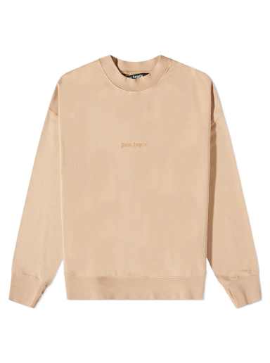 Sweatshirt Palm Angels Reverse Logo Crew Sweat Beige | PMBA026S23FLE0046161