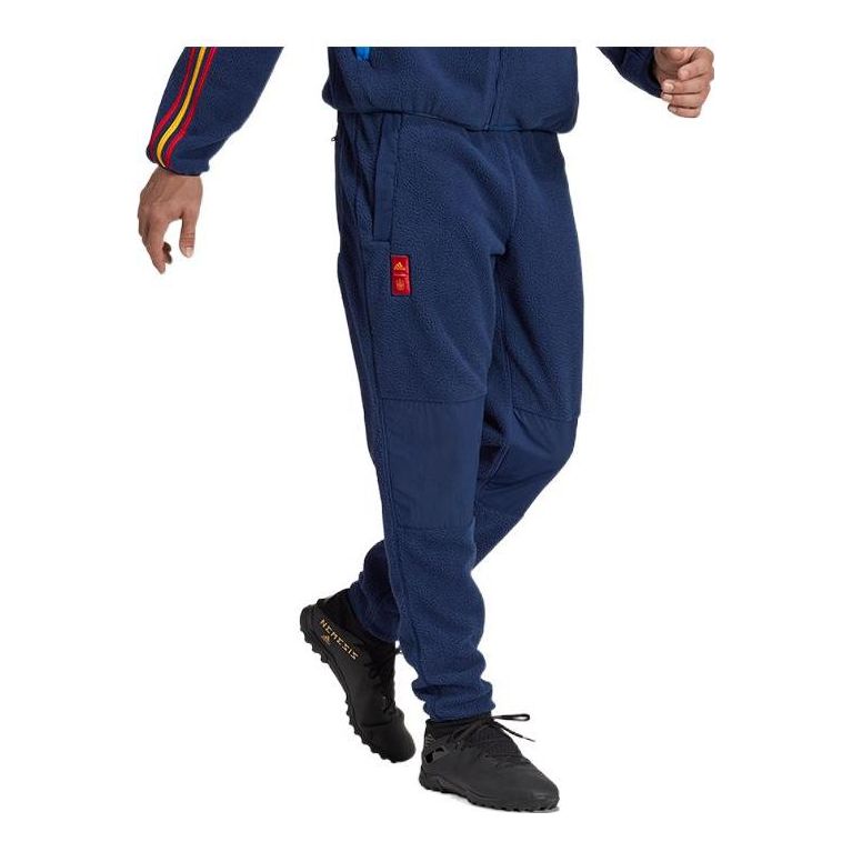 Bukser adidas Originals Fleece Training Pants Mørkeblå | HE8918
