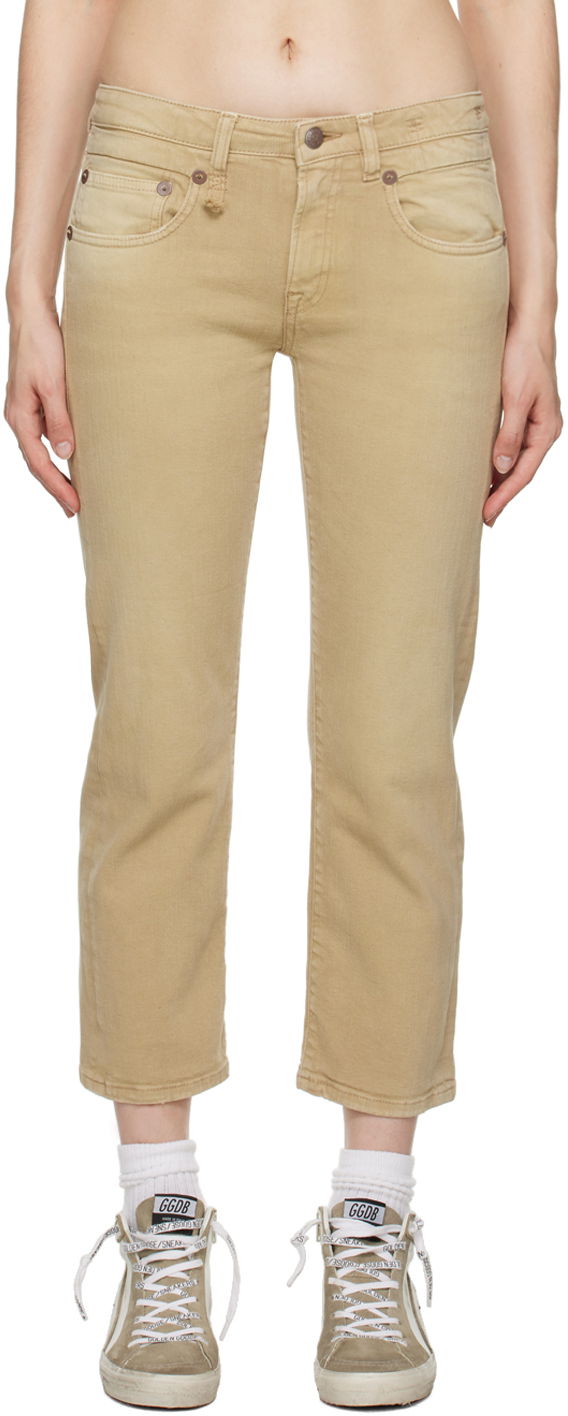 Jeans R13 R13 Boy Straight Jeans Beige | R13W0091-D105A