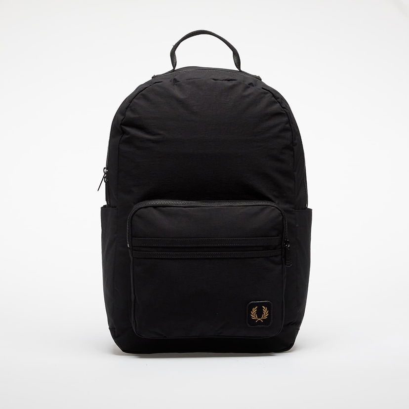 Rygsæk Fred Perry Fred Perry Nylon Badge Backpack Sort | L1192 102