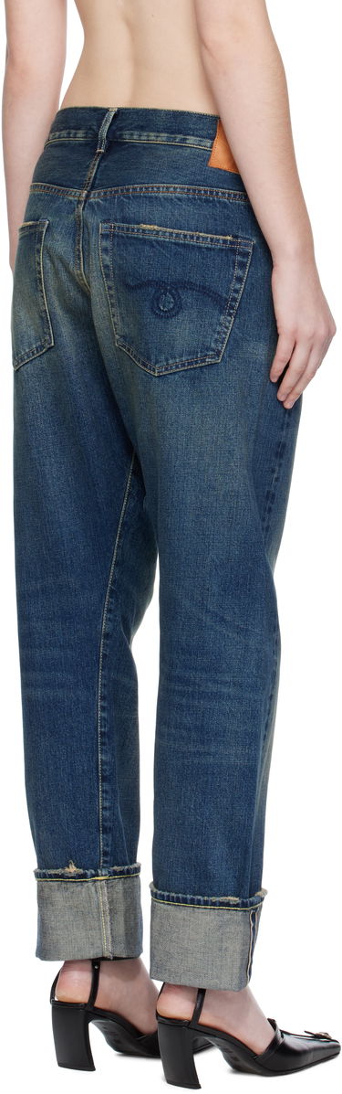Jeans R13 R13 Cuffed Crossover Jeans Blå | R13WD193-D341A, 2