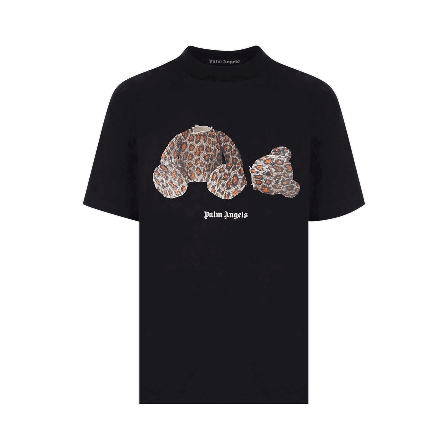 T-shirt Palm Angels Leopard Bear Classic Tee Sort | PMAA001S22JER0181060, 0