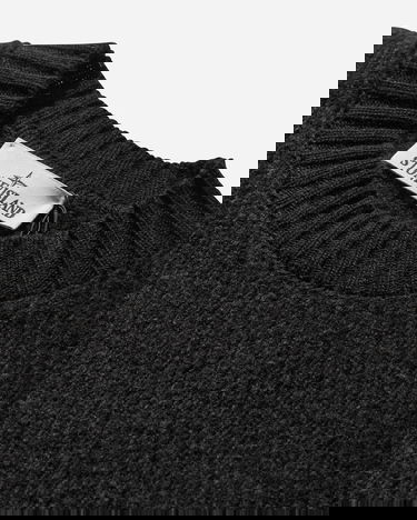 Sweater Stone Island Brushed Wool Knit Sweater Sort | K2S15-5100056-S00N2 V0029, 3