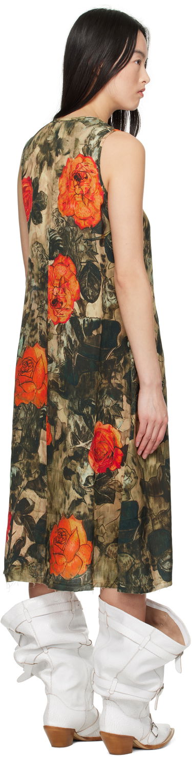 Kjole R13 R13 Sleeveless Rose Print Midi Dress Flerfarvet | R13WR304-R535A, 2
