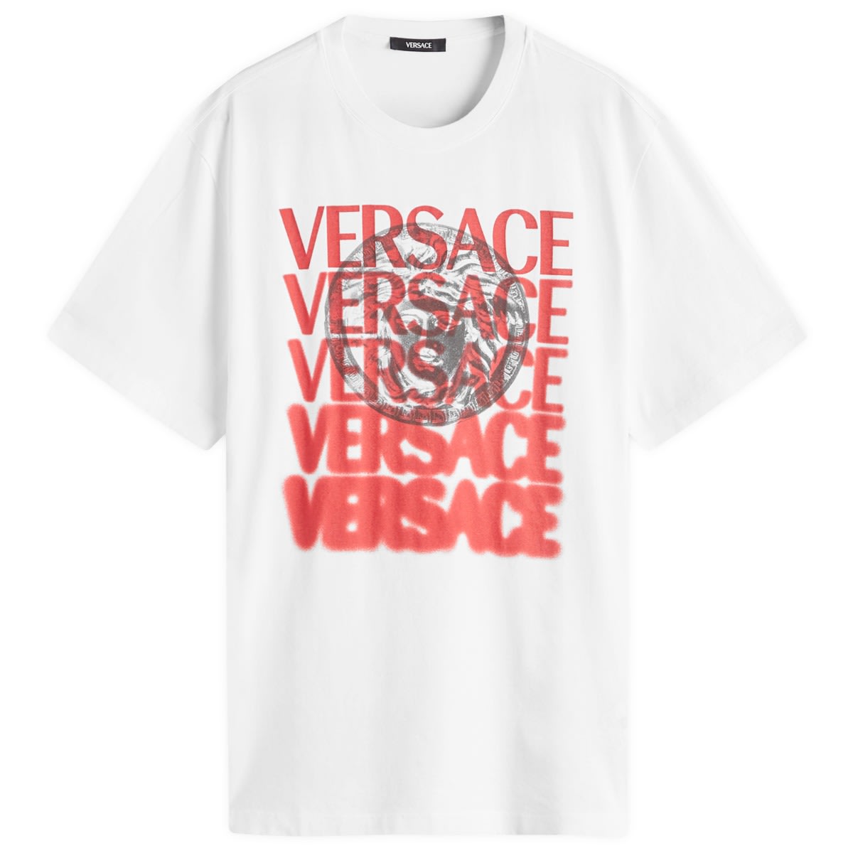 T-shirt Versace Medusa Medallion Print T-Shirt Hvid | 1013302-1A12439-2W580, 0