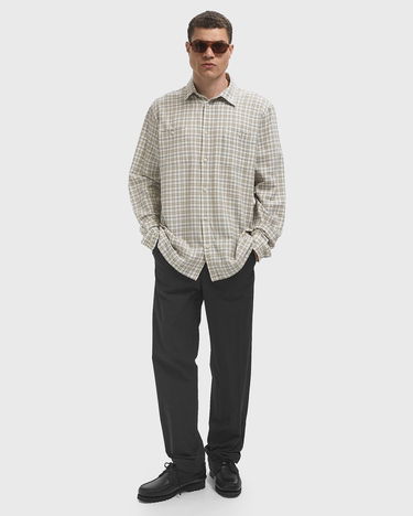 Skjorte Les Deux John Check Button-Down Shirt Beige | 1000104-215, 1