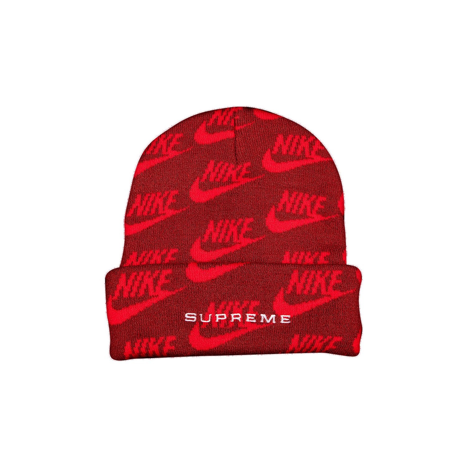 Beanie Supreme Nike x Jacquard Logos Beanie Rød | SS21BN2 RED, 0