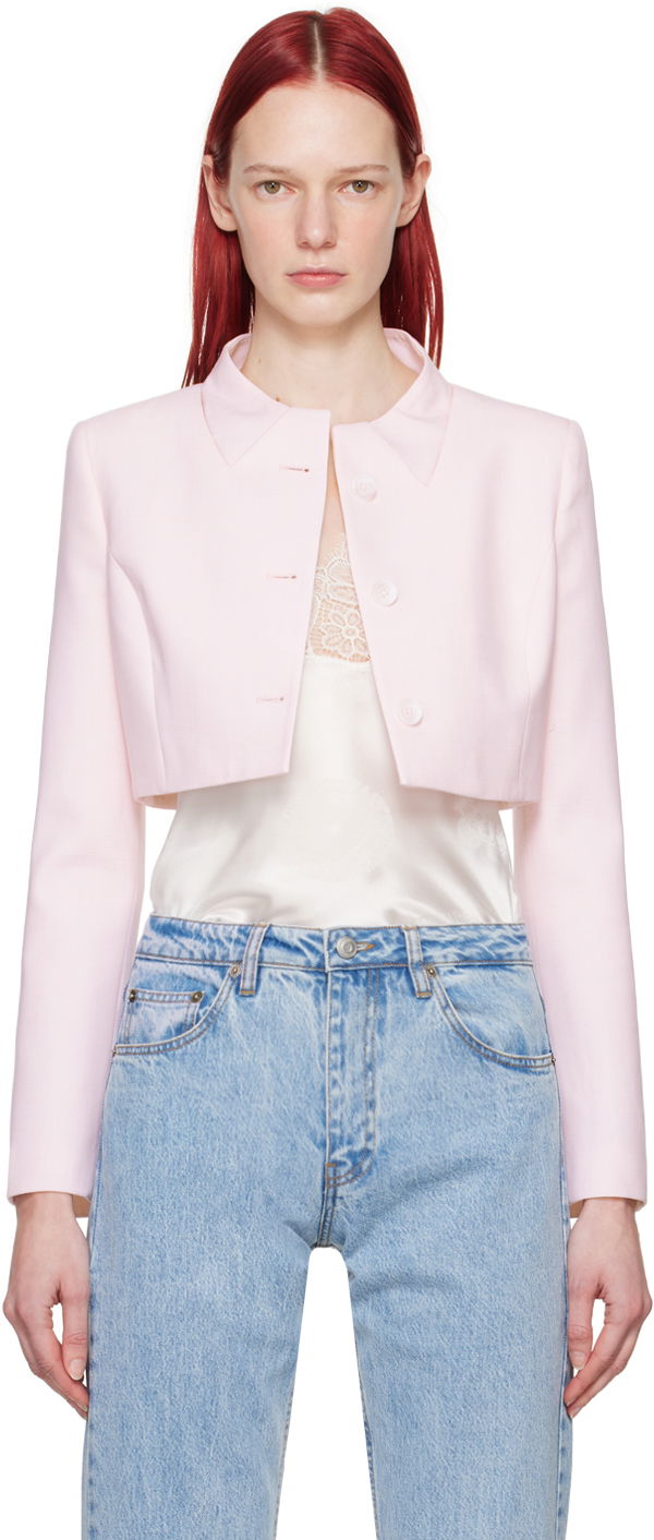 Jakke Coperni Coperni Cropped Jacket Lyserød | COPV33BIS834