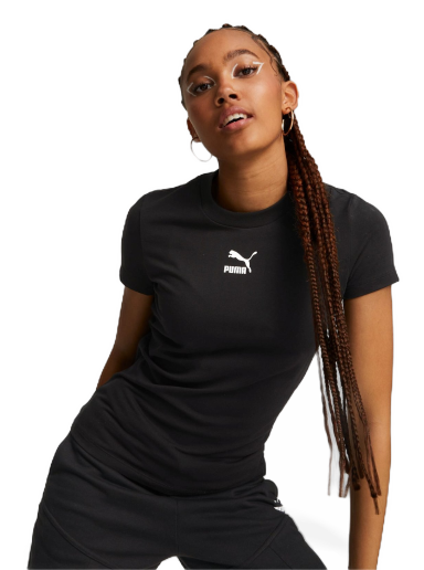 T-shirt Puma Classics Slim T-Shirt Sort | 535610_01
