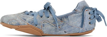 Tøj Acne Studios Acne Studios Lace-Up Flats Blå | AD0774-, 2