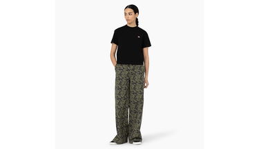 Crop top Dickies Oakport Cropped T-Shirt Sort | DK0A4Y8L-BLK, 5