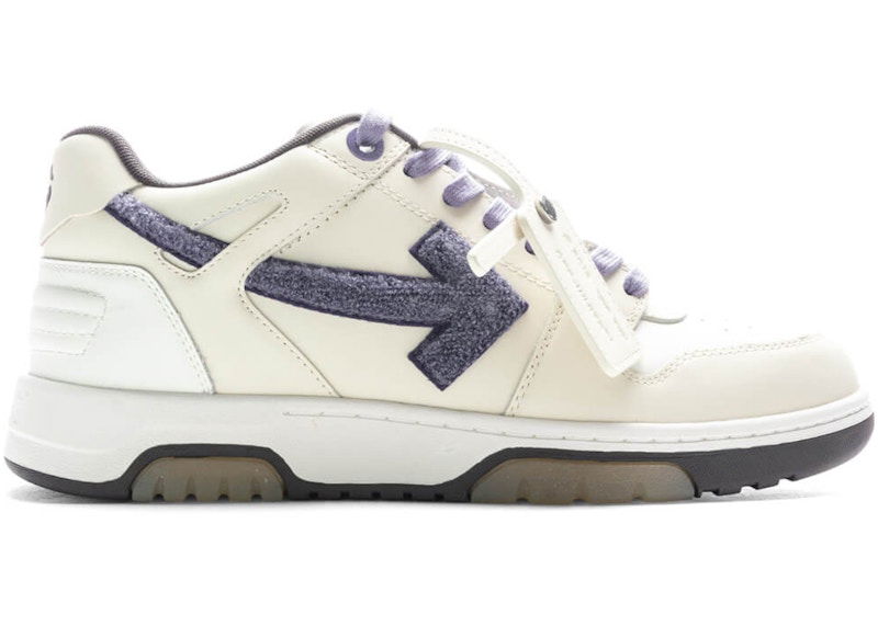 Sneakers og sko Off-White Out Of Office Low College Off White Purple Chenille Hvid | OMIA189S23LEA0130337, 0
