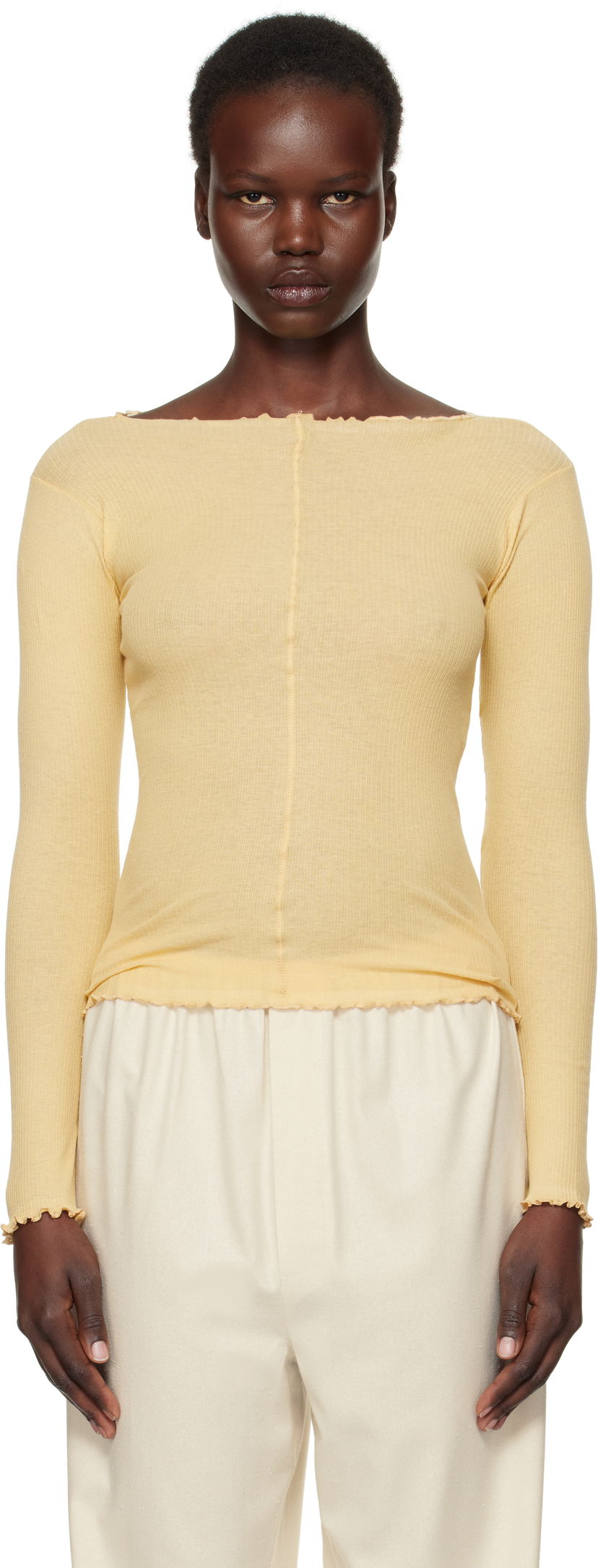 Tanktop Baserange Pama Long Sleeve T-Shirt Gul | TTPAL-RB-SP25